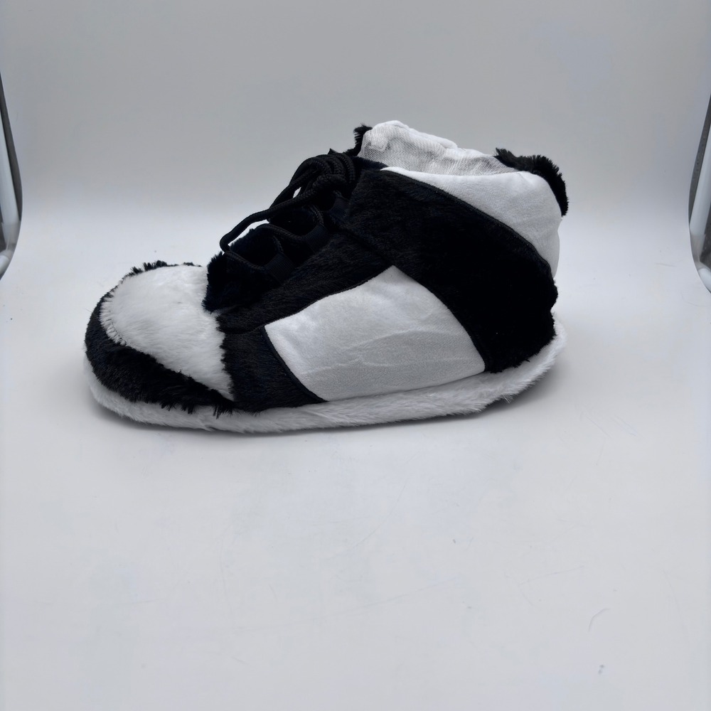 Nike Dunk SB Style Plush Slippers Panda Black One Size Fits Most **Brand New! - Picture 3 of 10